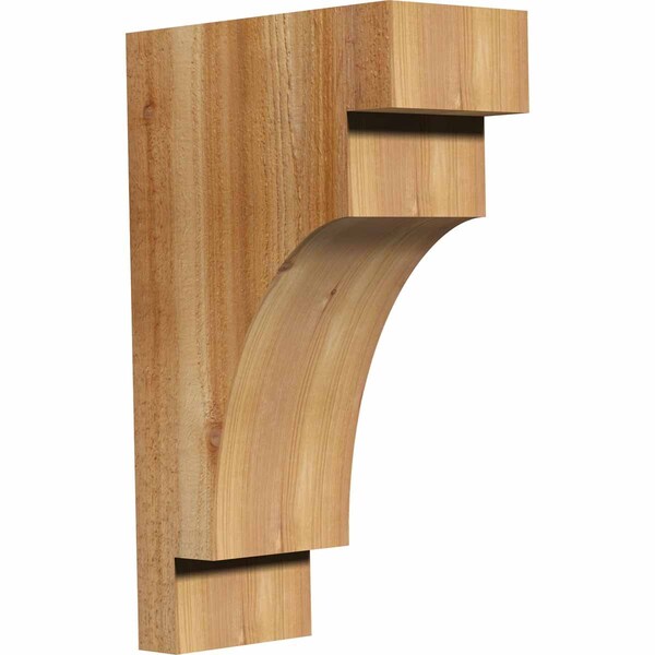 Ekena Millwork Mediterranean Rough Sawn Corbel, Western Red Cedar, 6"W x 12"D x 20"H COR06X12X20MED00RWR - main